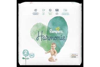 Couches Pampers Pampers harmonie taille 2, 86 couches