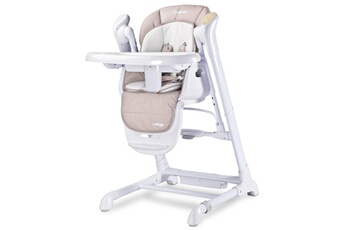 Coussin chaise haute Caretero Indigo chaise haute balancelle bébé musicale 2en1 motorisée beige