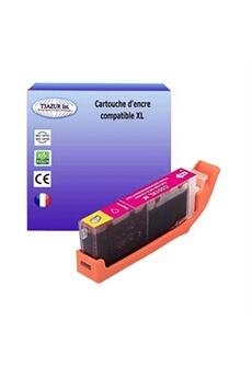 Cartouche d'encre T3AZUR Cartouche compatible avec Canon CLI-551 XL Magenta pour Canon Pixma MX720, MX725, MX920, MX925