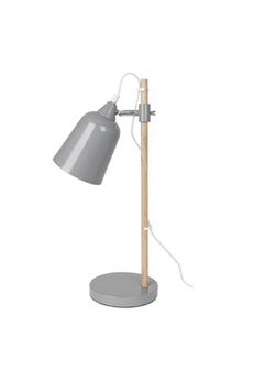 lampe de bureau present time - lampe de table wood-like - gris -