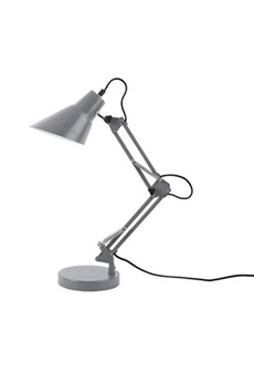 lampe de bureau present time - lampe de table fit - gris -