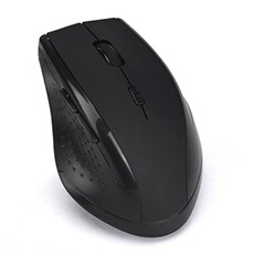 Souris de jeu sans fil 2.4GHz 2000 DPI USB - noir