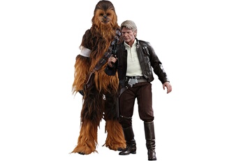 Figurine pour enfant Hot Toys Figurine hot toys mms376 - star wars : the force awakens - han solo and chewbacca
