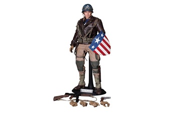 Figurine pour enfant Hot Toys Figurine hot toys mms180 - marvel comics - captain america : the first avenger - captain america rescue uniform version