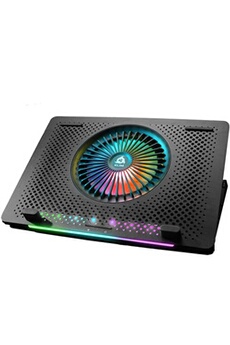 KLIM Orb - Support et Refroidisseur PC Portable Gaming - 11 à 15,6 - Eclairage RGB