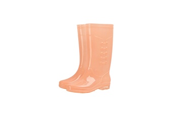 Accessoires de déguisement GENERIQUE Bottes de pluie hautes pour femmes bottes de pluie transparentes pour adultes en pvc orange