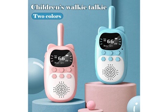 Jouets éducatifs GENERIQUE Talkies-walkies pour enfants cadeau jouet 3 km longue portée avec lampe de poche recharge usb multicolore