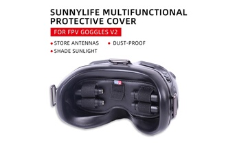 Accessoires pour maquette GENERIQUE Pour dji fpv goggles v2 housse de protection pare-soleil pad antenne support de stockage noir
