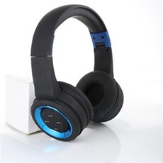 Casque sans fil Bluetooth TR905 V4.0 EDR USB- Bleu et noir