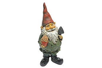 Figurine pour enfant Design Toscano Design toscano qm211261 garden gnome statue - dagobert avec des cadeaux jardin gnome - pelouse gnome