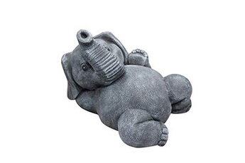 Figurine pour enfant Momo Fing Tiefes handicraft décoration de jardin en forme d'éléphant - statue de jardin en pierre pour extérieur et