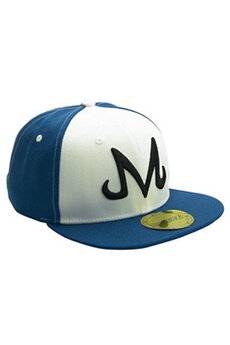 casquette de baseball abystyle - dragon ball - casquette snapback- bleu & blanc - majin