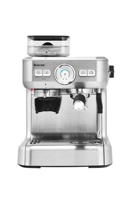 Machine à café encastrable Giantex machine à café automatique avec broyeur à grains-1350W- 30 niveaux de poudre de café réglables température réglable + -4 ℃