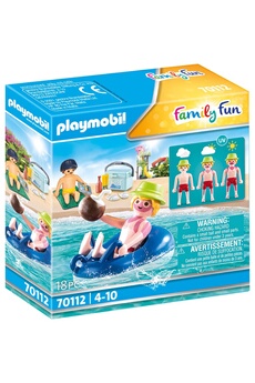 Playmobil PLAYMOBIL Playmobil 70112 - family fun vacancier avec coups de soleil et bouée