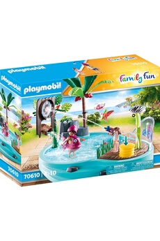 Playmobil PLAYMOBIL Playmobil 70610 - playmobil family fun piscine avec jet d'eau
