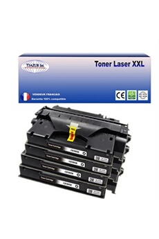 4 Toners compatibles avec HP Laserjet Pro 400 M401 remplace HP CF280X (80X) - 6 500p -