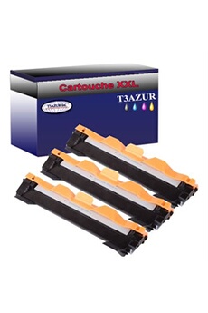 Toner T3AZUR Lot de 3 Toners compatibles Brother DCP-1510, DCP-1512, TN1050 - 1 000 pages - Noir