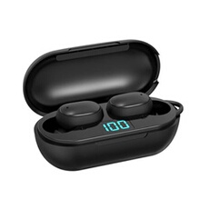 Ecouteurs sans fil Bluetooth H6 BT 5.0 EDR USB- noir