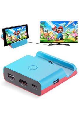 Connectique et chargeur console GENERIQUE Station d'accueil pour  Nintendo Switch,adaptateur HDMI compatible et mode TV
