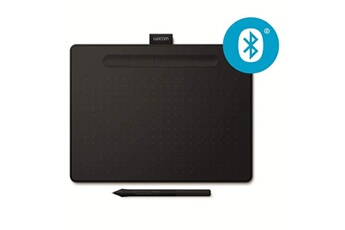 Wacom Tablette graphique à stylet wacom intuos m bluetooth, noir - tablette sans fil pour la peinture, le dessin et retouche photo avec 3 logiciels créat
