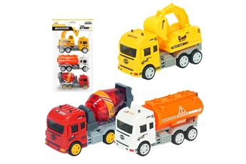 Véhicules miniatures GENERIQUE Mini built fire-fighting engineering car toys gifts for pre-school children multicolore