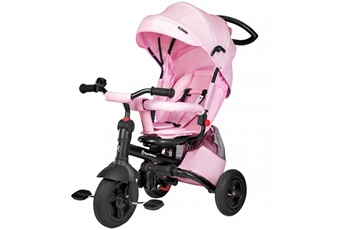 Poussettes Hyper Motion Hypermotion poussette tricycle pour enfant 12 mois à 5 ans (25 kg), habillage pluie, roues pompées, siège pivotant, pliante | tobi velar rose