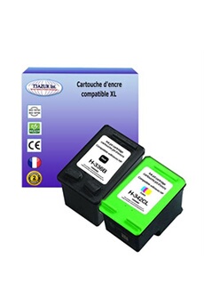 Lot de 2 Cartouches compatibles type pour imprimante HP PhotoSmart C3175, C3180 (336+342) 18ml Noire et Couleur