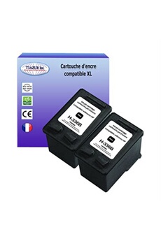 Lot de 2 Cartouches compatibles type pour imprimante HP PhotoSmart C3175, C3180 (336) Noire 18ml