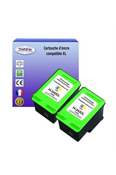 Lot de 2 Cartouches compatibles type pour imprimante HP PhotoSmart C3175, C3180 C3190 (342) Couleur 18ml