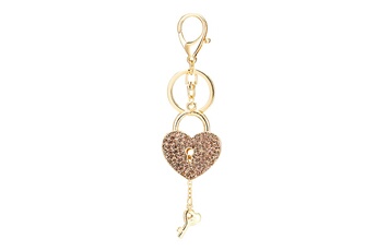 Poupées GENERIQUE Creative new love shape keychain pendentif clé de verrouillage en forme de coeur exquise@c63458