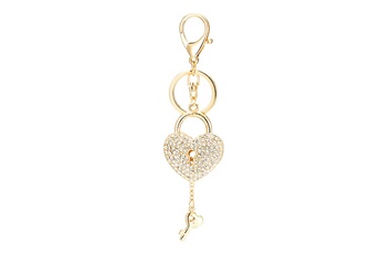 Poupées GENERIQUE Creative new love shape keychain pendentif clé de verrouillage en forme de coeur exquise@c63456