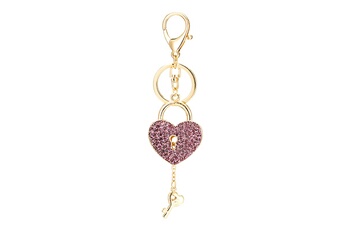 Poupées GENERIQUE Creative new love shape keychain pendentif clé de verrouillage en forme de coeur exquise@c63457