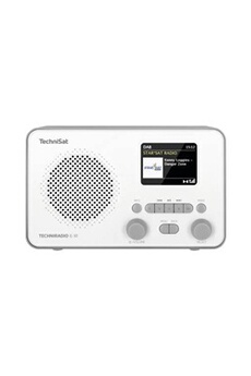 Radio Technisat TECHNIRADIO 6 IR Radio de table Internet Internet, DAB+, FM Bluetooth, DAB+, radio internet, FM, WiFi fonction réveil blanc-gris