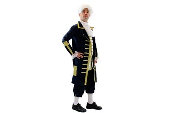 Déguisement adulte Dress Me Up Dress me up - le baron bleu: costume sophistiqué homme baroque mozart noble gentilhomme roi l075 taille 56/ xl