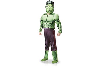 Déguisement enfant RUBIES Rubie's - déguisement officiel - marvel - avengers - miraculous deguisement luxe hulk serie animee, garçon, vert - taille l - 640839l