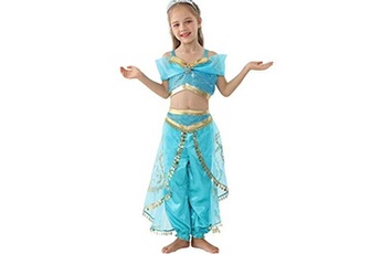 Déguisement enfant Lito Angels Lito angels petites filles la princesse jasmine habiller costumes danse du ventre halloween déguisement taille 5-6 ans a