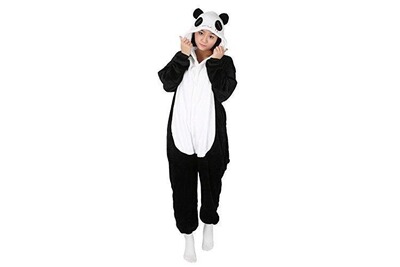 Panda+Chaussure, S Adulte Kigurumi Unisexe Anime Animal Costume Cosplay Combinaison Pyjama ou Déguisement Convient 148-157cm 