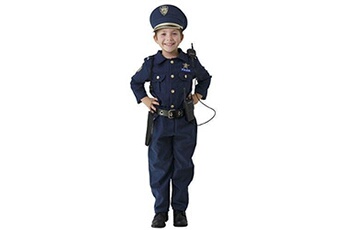 Déguisement enfant Dress Up America Dress up america costume de police pour garçons - chemise, pantalon, chapeau, ceinture, sifflet, étui de pistolet et ensemble de flic talkie-walkie.