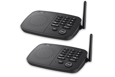 Téléphone sans fil Hosmart® Interphone sans fil - 10 canaux - portée 800m -  appel de groupe - surveillance audio - pour domicile et lieu de travail  (pack de 2) | Darty