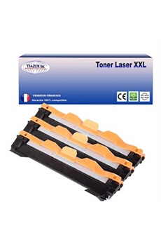 Toner T3AZUR 3 Toners compatibles avec Brother TN1050 pour Brother MFC1810, MFC1910, MFC1910W - 1 000 pages -