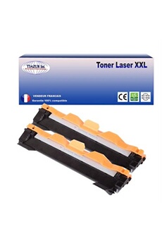 Toner T3AZUR 2 Toners compatibles avec Brother TN1050 pour Brother MFC1810, MFC1910, MFC1910W - 1 000 pages -