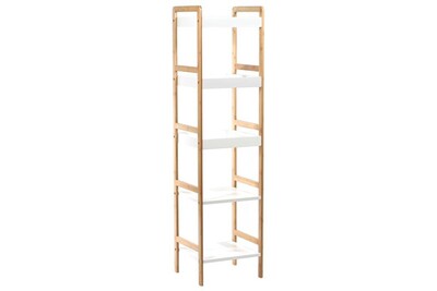 Meuble Salle De Bain Five Simply Smart Etagere 5 Niveaux Quot Bambou Quot 140cm Blanc Darty