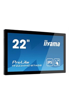 Ecran PC Iiyama ProLite TF2234MC-B7AGB - Ecran LED - 22" (21.5" visualisable) - cadre ouvert - écran tactile - 1920 x 1080 Full HD (1080p) @ 60 Hz - IPS - 350 cd/m²
