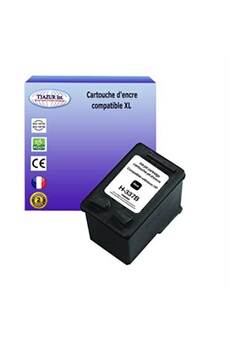 Consommable pour imprimante photo T3AZUR Cartouche compatible type pour imprimante HP PhotoSmart 2570, 2571, 2573 (337) Noire 18ml