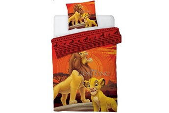 Parure enfant Aymax Parure de lit réversible - le roi lion simba et mufasa - 140 cm x 200 cm