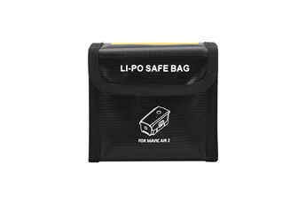 Accessoires pour maquette GENERIQUE Sac de protection antidéflagrant pour batterie lipo safe pour sac de stockage de batterie pour drone dji air 2s noir
