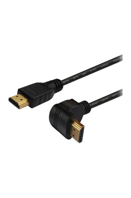 CL-109 - Câble HDMI avec Ethernet - HDMI mâle droit pour HDMI mâle angle  droit - 3 m - blindé - support 4K