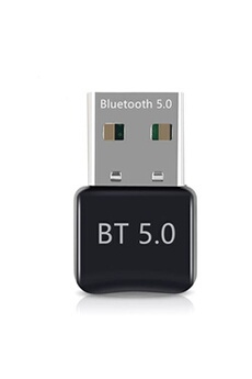 Adaptateur et convertisseur GENERIQUE Emetteur Bluetooth 5.0 Noir Pour PC/TV/Projecteur/Casque/Sourie/Clavier