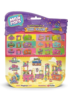 Figurine pour enfant Mojipops Mojipops party blister club room avec 4 figurines mojipops (1 paillettes)