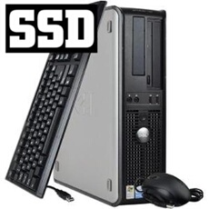 Unité centrale Dell Optiplex 760 Desktop - Gris - Intel Core Duo E5200 / 2.5 GHz - RAM 4 Go - SSD 240 Go - DVD - Gigabit Ethernet - Windows 7